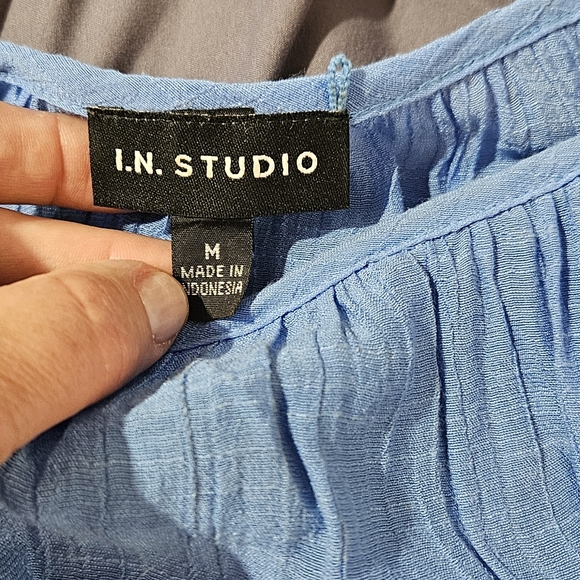 I.N Studio Tie Front Top - Picture 4 of 4